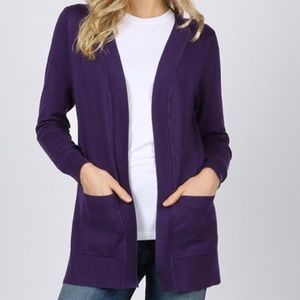 Plus Size Purple Cardigan - NWOT Size 3X